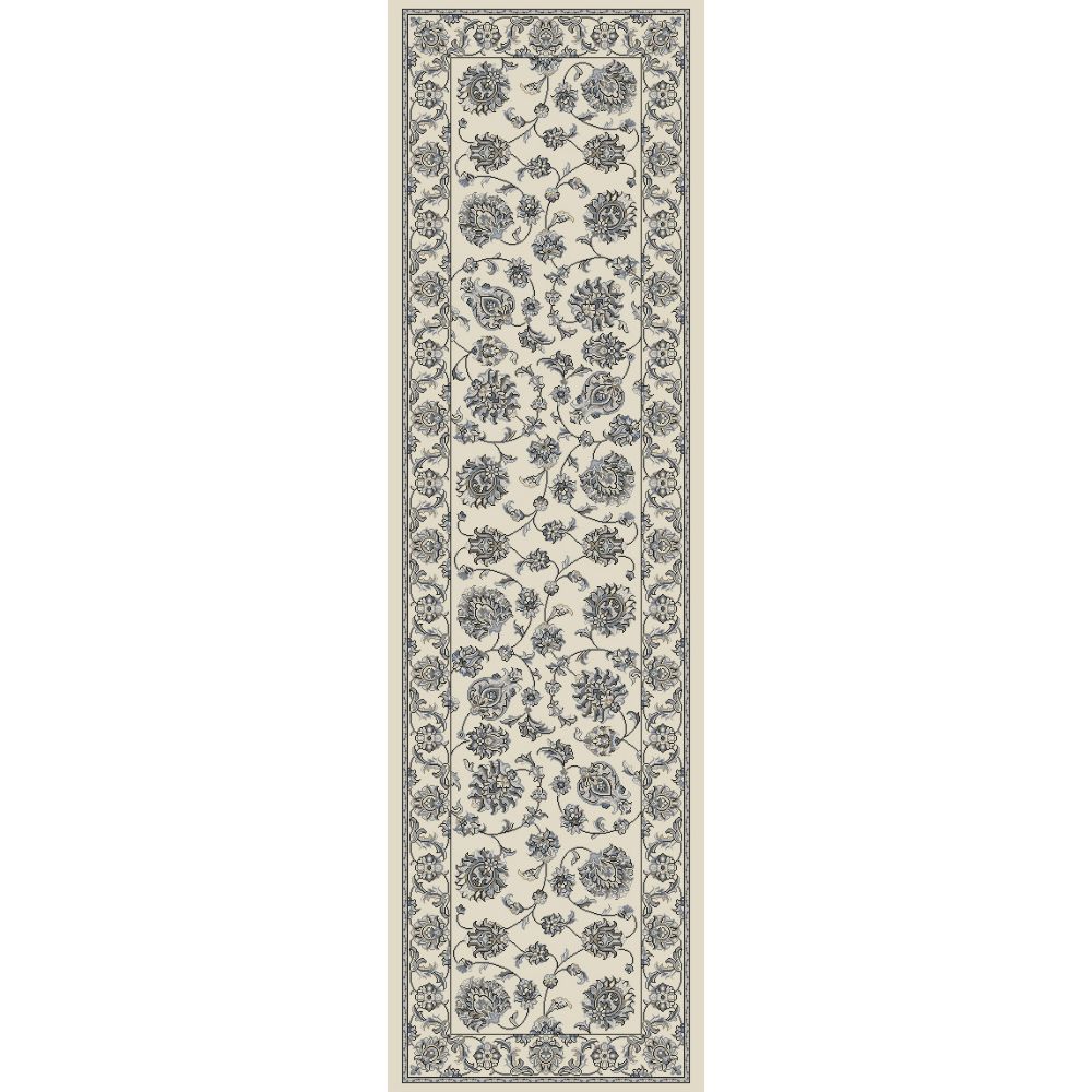 Dynamic Rugs 57365-6666 Ancient Garden 2.2 Ft. X 11 Ft. Finished Runner Rug in Cream
